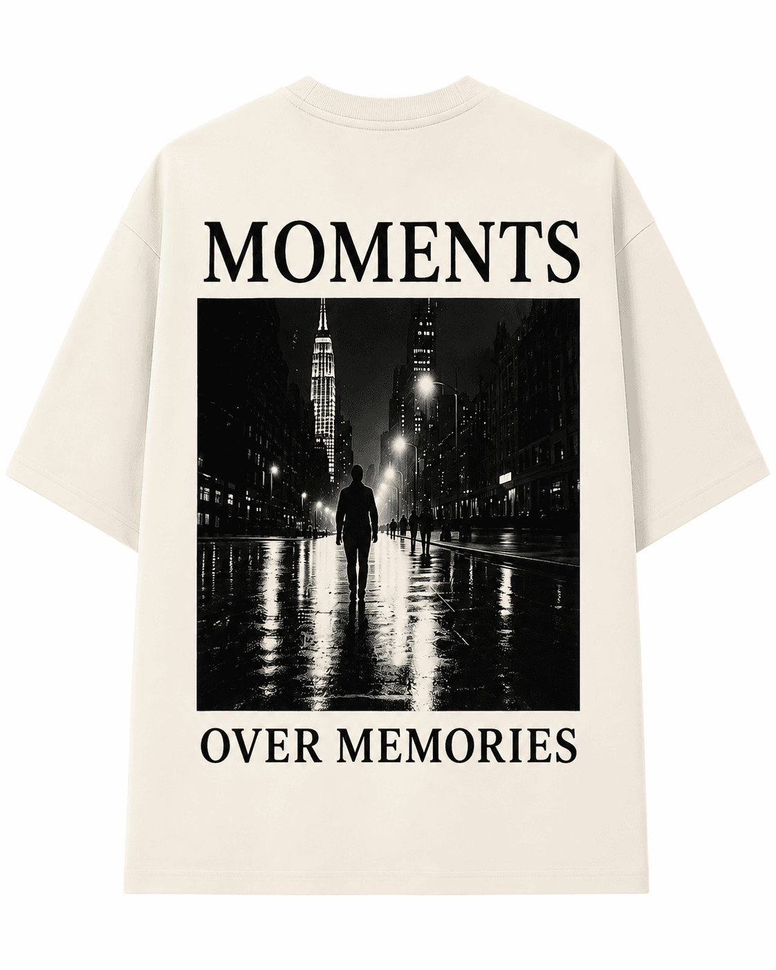 Moments™ Oversized Streetwear T-Shirt, back view